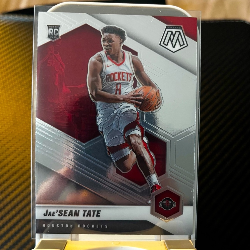 Jae’Sean Tate 2020-21 Panini Mosaic NBA Rookie Trading Card #214 HOUSTON ROCKETS